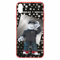 Чохол для iPhone X/Xs Roblox And Metal Logo - PrintSalon