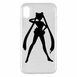 Чехол для iPhone X/Xs Sailor Moon silhouette