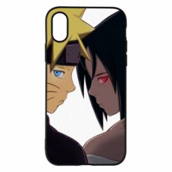 Чохол для iPhone X/Xs Sasuke with Naruto - PrintSalon