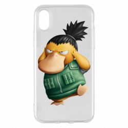 Чехол для iPhone X/Xs Shikamaru Psyduck - PrintSalon