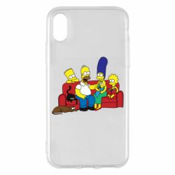 Чехол для iPhone X/Xs Simpsons At Home - PrintSalon