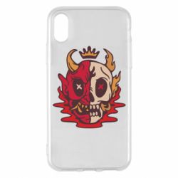 Чехол для iPhone X/Xs Skull face - PrintSalon