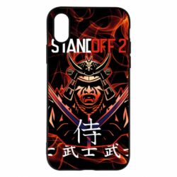 Чехол для iPhone X/Xs Standoff Samurai And Fire - PrintSalon