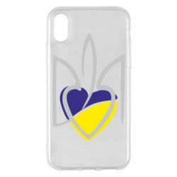 Чехол для iPhone X/Xs Ukrainian heart - PrintSalon