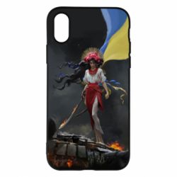 Чохол для iPhone X/Xs Українка захисниця - PrintSalon