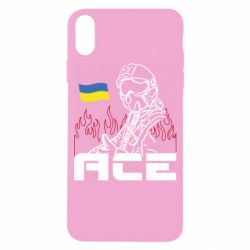 Чехол для iPhone X/Xs Украинский летчик - PrintSalon