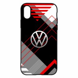 Чехол для iPhone X/Xs Volkswagen logo and abstraction - PrintSalon