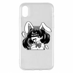 Чехол для iPhone X/Xs Waifu Bunny - PrintSalon