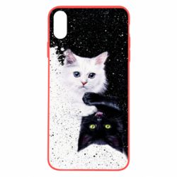 Чехол для iPhone X/Xs Yin and Yang cats - PrintSalon