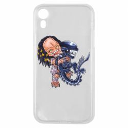 Чехол для iPhone XR Alien vs Predator - PrintSalon
