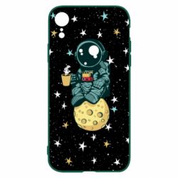 Чохол для iPhone XR Astronaut and coffee - PrintSalon
