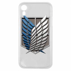 Чехол для iPhone XR Attack Titan Survey Corps Logo 3D - PrintSalon
