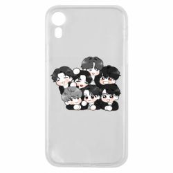 Чохол для iPhone XR BTS Cute Art - PrintSalon