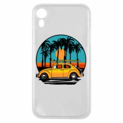 Чехол для iPhone XR Car and sunset - PrintSalon