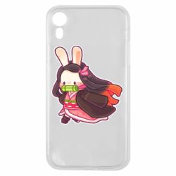 Чехол для iPhone XR Chibi Bunny Kamado Nezuko - PrintSalon