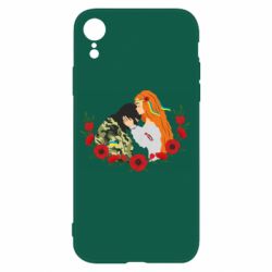 Чохол для iPhone XRДівчина цілує солдата