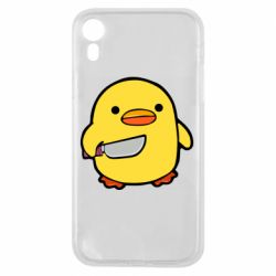 Чохол для iPhone XR Duckling With A Knife - PrintSalon