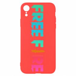 Чехол для iPhone XR Free fire gradient logo - PrintSalon