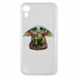 Чехол для iPhone XR Grogu and Kermit - PrintSalon