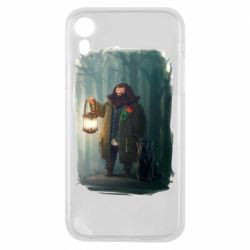 Чехол для iPhone XR Хагрид в лесу - PrintSalon