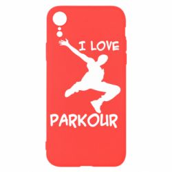Чехол для iPhone XR I love parkour - PrintSalon