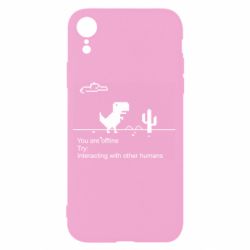 Чехол для iPhone XR Internet Dinosaur - PrintSalon