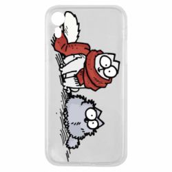 Чехол для iPhone XR Кот Саймона Зима - PrintSalon