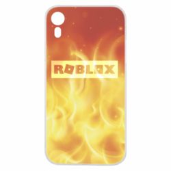 Чехол для iPhone XR Logo and fire
