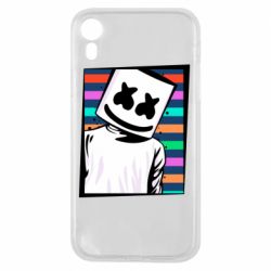 Чехол для iPhone XR Marshmello Colorful Portrait - PrintSalon