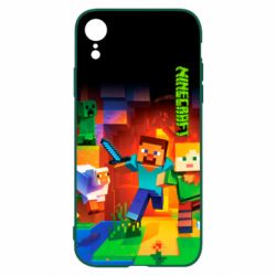 Чехол для iPhone XR Майнкрафт