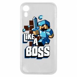 Чехол для iPhone XR Minecraft Like a Boss