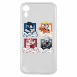 Чехол для iPhone XR Naruto team 7 in action - PrintSalon
