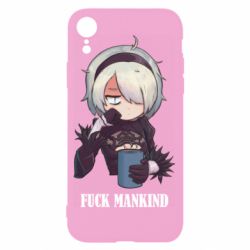 Чехол для iPhone XR Nier. Fuck Mankind