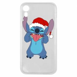 Чехол для iPhone XR Новогодний Стич - PrintSalon