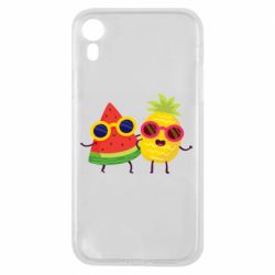 Чехол для iPhone XR Pineapple with watermelon - PrintSalon
