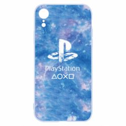 Чохол для iPhone XR Playstation on tai dai background - PrintSalon