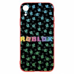 Чехол для iPhone XR Roblox And Logo 3D