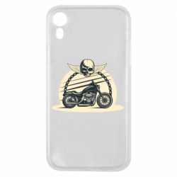 Чехол для iPhone XR Skull and Bike - PrintSalon