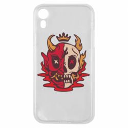 Чехол для iPhone XR Skull face - PrintSalon