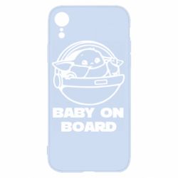 Чехол для iPhone XR Вaby on board - PrintSalon