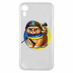Чехол для iPhone XR Военный котик - PrintSalon