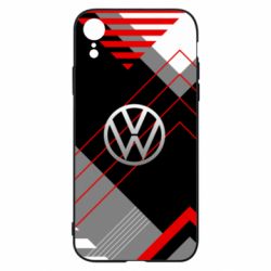 Чехол для iPhone XR Volkswagen logo and abstraction - PrintSalon