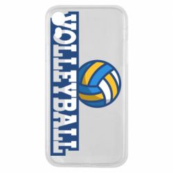 Чехол для iPhone XR Volleyball text and ball - PrintSalon