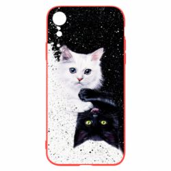 Чехол для iPhone XR Yin and Yang cats - PrintSalon