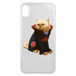 Чехол для iPhone Xs Max Akatsuki angry cat - PrintSalon