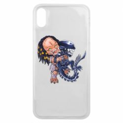 Чехол для iPhone Xs Max Alien vs Predator - PrintSalon
