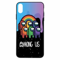 Чехол для iPhone Xs Max Among Us art paints - PrintSalon