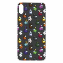 Чехол для iPhone Xs Max Among Us Pattern - PrintSalon