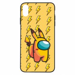 Чехол для iPhone Xs Max Among Us - Pikachu skin - PrintSalon