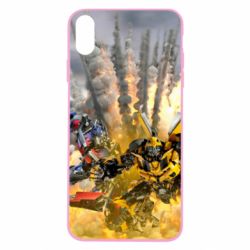 Чохол для iPhone Xs Max Bumblebee and Optimus Prime - PrintSalon